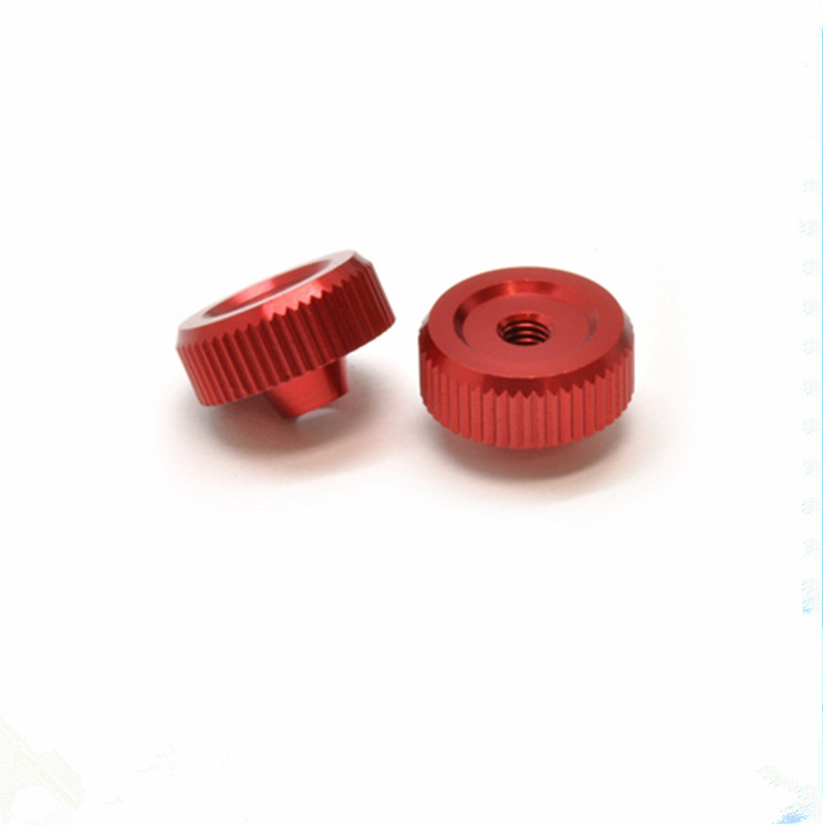 Warna Aluminium Knurled Thumb Screw Cap Nut