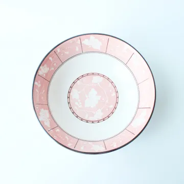 6.25'' Pink Plant Pad Printing Bowl