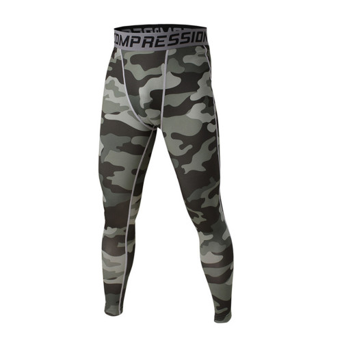 New design men Soft Textile compression fitness gym tights