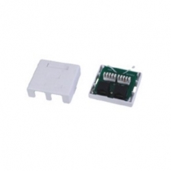 Cat 5e RJ45 Surface Jack 2 Port