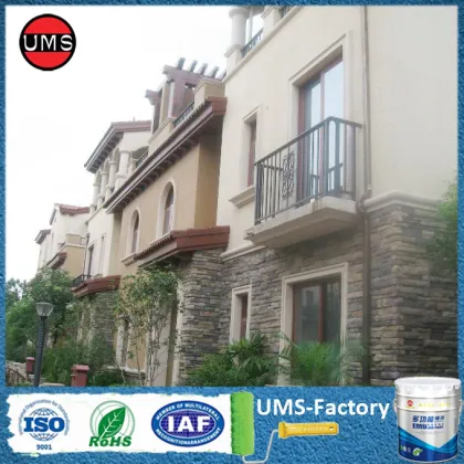 Stone effect heat resistant paint on wood