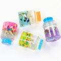 3D Cute Glitter Inside Glass Wishing Bottle Shaped Mini Resins Charms Kids Toy DIY Spacer Room Ornaments Cabochon