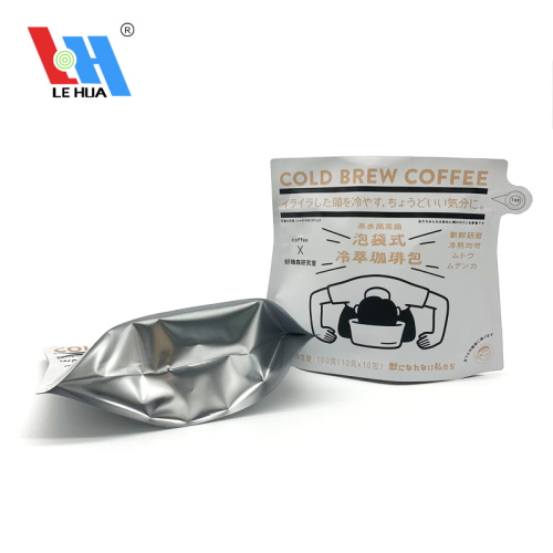 Shaped Stand Up Coffee Packaging Bags With Zipper