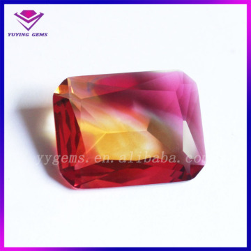 Alibaba Octagon Shaped Glass Multi Color Glass Loose Gemstone Made in China Wholesale