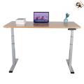 Wooden Office Staff Computer Table With Storage Cabinet
