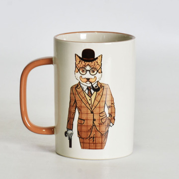 Amazon Handle printed design animal ceramic mugs