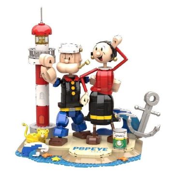 Classic Popeye Olive Oyl Cartoon Action Figure: A Fun and Educational Toy Building Block Puzzle for Kids