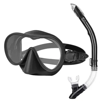 High Comfort All-Dry PVC Face Mirror Snorkel Gear for Adults
