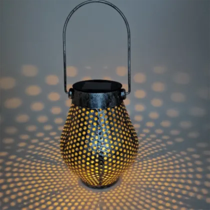 Solar Tin Can Thorn Point Projection Lights