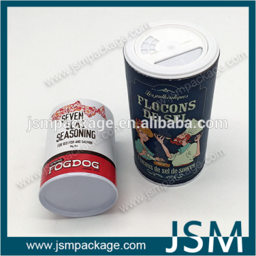 Customised cardboard shaker spice packaging paper tube manufacturer