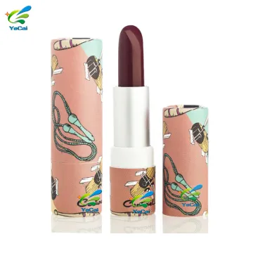 Yecai Custom private label lipstick tube biodegradable paper tube for lip balm