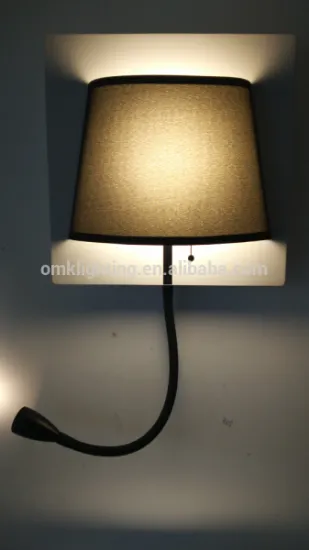 CE/RoHS 2 Years Warranty 9.3w modern fabric and aluminium wall lights