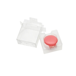 Clear PVC Plastic Square Box With Tray