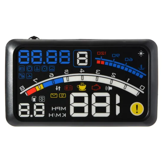 Universal Auto Electronic Voltage Alarms E4 OBD2 HUD for Car 5.5 inch Head Up Display Overspeed Alarm System