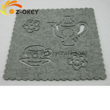Simple-designed square shape felt coasters