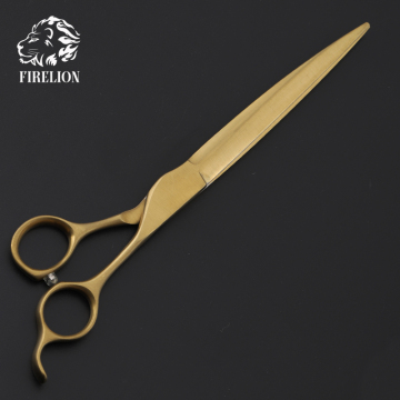 Gold Stainless Steel Pet Grooming Shears for Dogs
