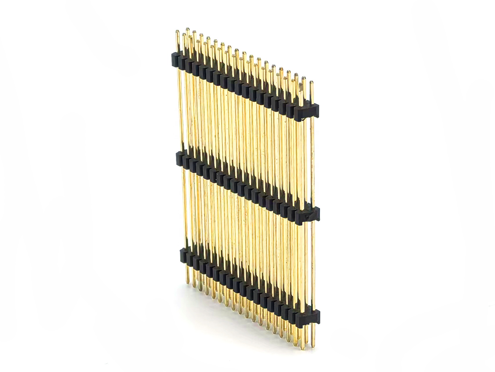 2.0mm Pitch Pin Header Connector Dual Row Straight Three-layer Plastic SQ0.5mm H:6.0mm 2*18P