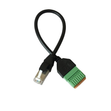RJ45 Male to 8Pin Spring Terminal Block Connector