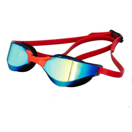 2024 New Cross-border Adult Silicone Contrast Myopia Anti-fog Swimming Goggles