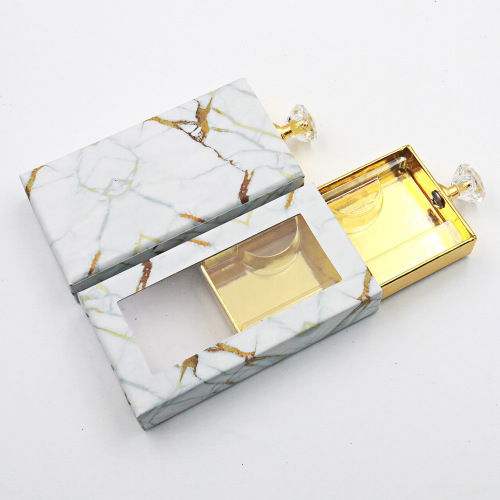 Låda Slide PVC Window Luxury Eyelash Packaging Box