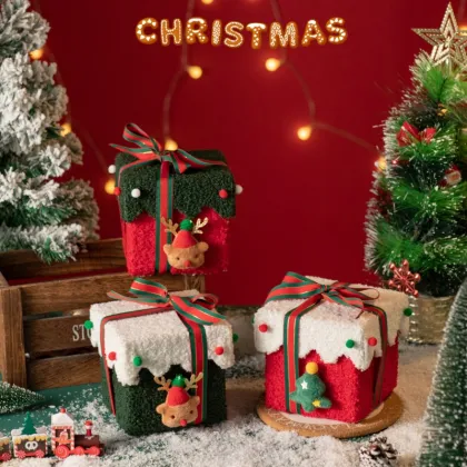 Christmas Eve Felt Apple Candy Gift Box