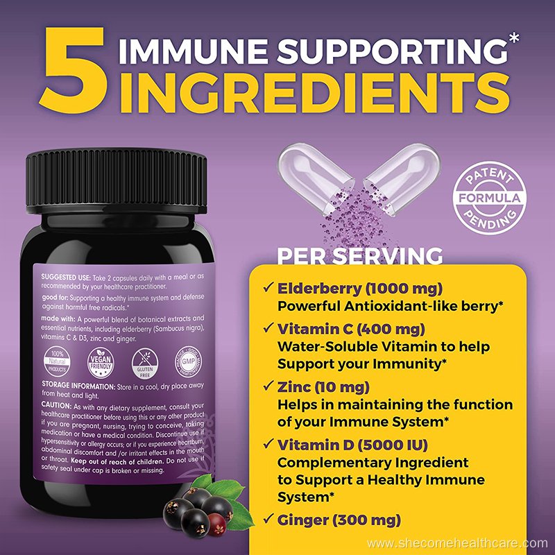 Sambucus Elderberry Immune Support Elderberry 120 capsules