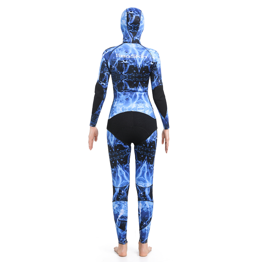 Wetsuits voor zeehondenvissen met Blue Water Camo Patroon