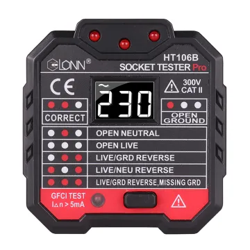 Good Quality Digital Meter Socket Outlet Tester