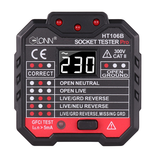 Goede kwaliteit digitale meter stopcontact tester