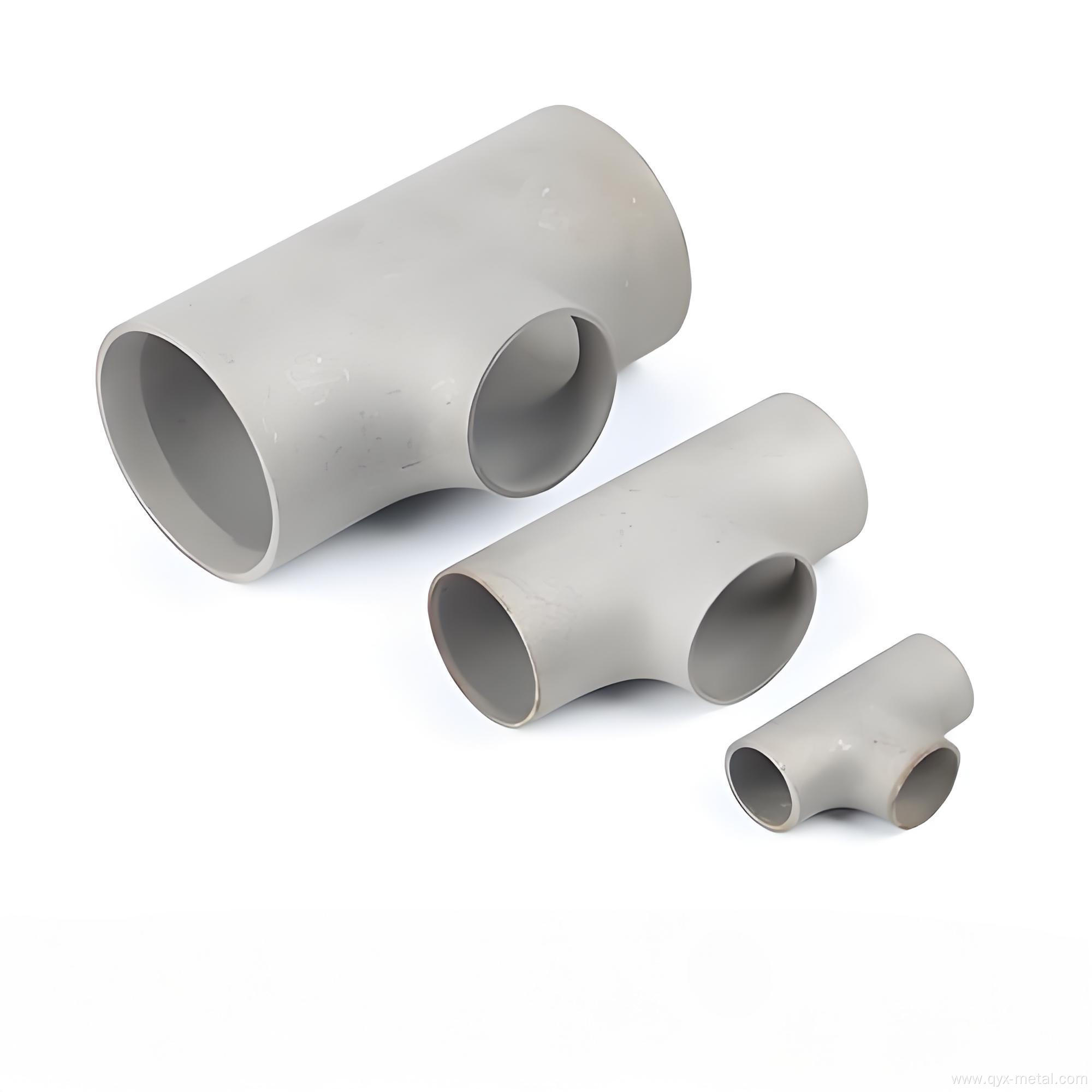 High Strength Titanium Tee Pipe Fittings for Chemical