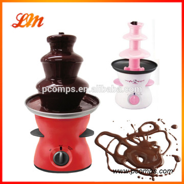 Electric Chocolate Fountain Machine Also Can Use As Fondue Fountain At Home