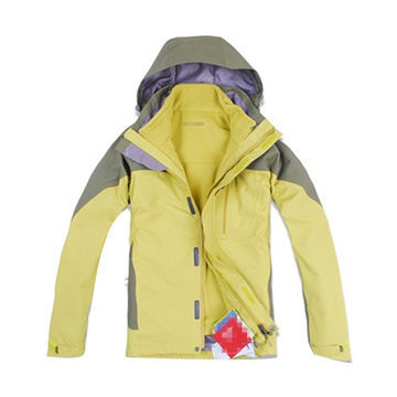 Ladies' 3-in-1 Ski Jacket with Fleece Inner, OEM and ODM Designs Available