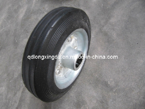 6inch Roller Bearing Rubber Solid Wheel 160/40-90