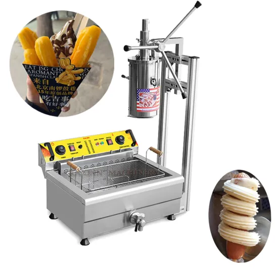 Spanish Churros Production Machine with Filling and Fryer