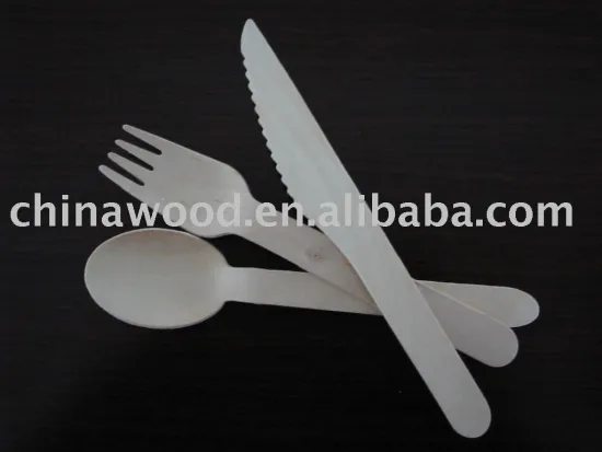 wooden disposable cutlery
