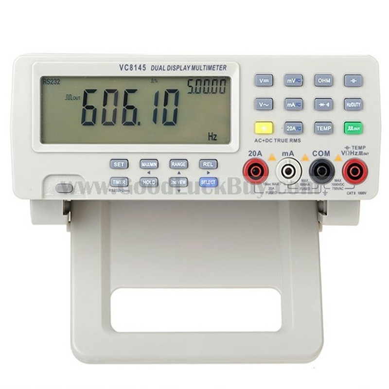 VICI VC8145 Digital Bench Top DMM Multimeter Temperature Meter Tester PC Analog 80,000 counts Analog Bar Graph w/ 23 segments