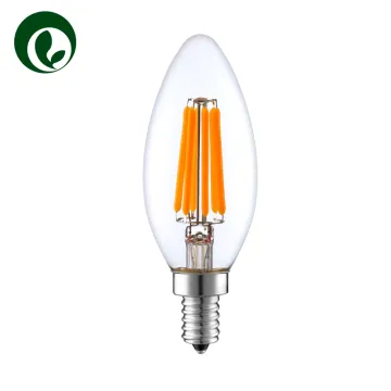 Standard UL Edison 6W C35 1W 2W 4W 6W ceramic LED filament lamp, led filament bulb