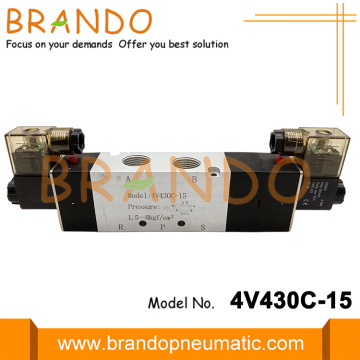 Airtac tipo 1/2 &#39;&#39; Válvula solenóide pneumática 4V430C-15