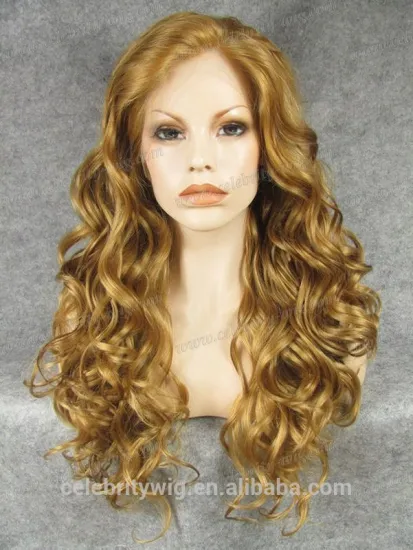 Fashion long blond frozen elsa wig for adult snow queen synthetic Lace front wig