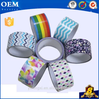 Rainbow Color Star Printed Adhesive Cloth Tape Duct Tape