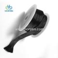 Black 3k 6mm lightweight woven carbon fiber sleeving