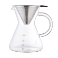 Versare la caffettiera in vetro borosilicato Carafe 400ml