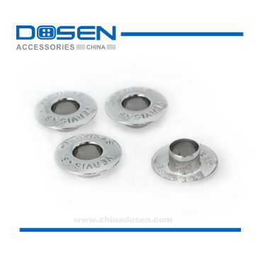Shiny Surface Silver Eyelet Studs with Letters Carved Air Hole Gromments Punk Rock for Canvas Shoes Clothing Jacket Jeans