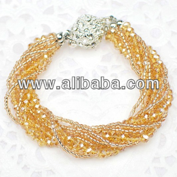 2014 new beads braided bracelet his and hers bracelets