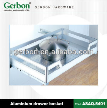 Kitchen Cabinet Aluminum Drawer Pull Basket