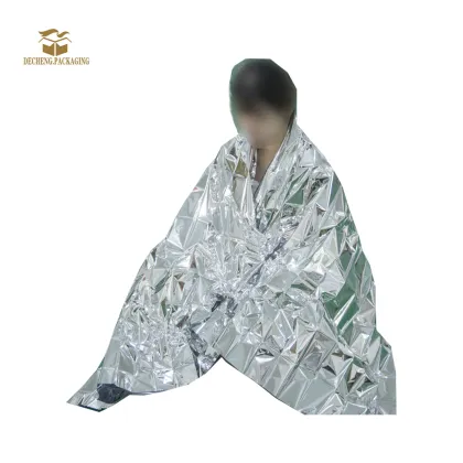 Silvery Outdoor Emergency Blankets