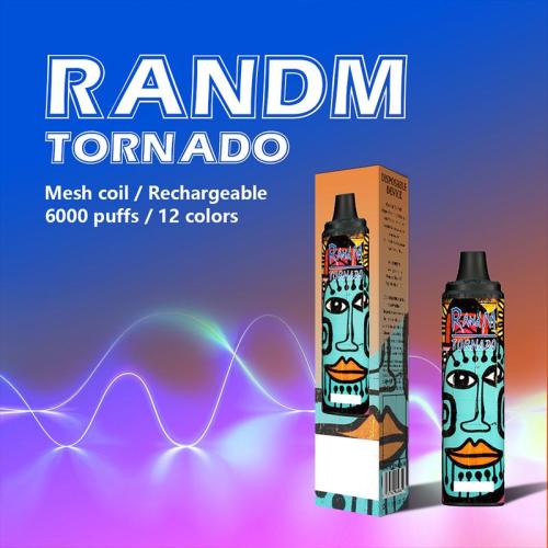 Vapor desechable recargable Randm Tornado 6000puffs