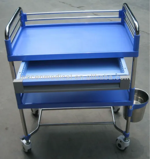 Hospital Medical 3 shelf Utility Carts