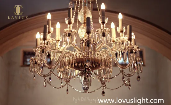Retro candle creative chandelier hotel lobby banquet hall decoration light luxury chandelier