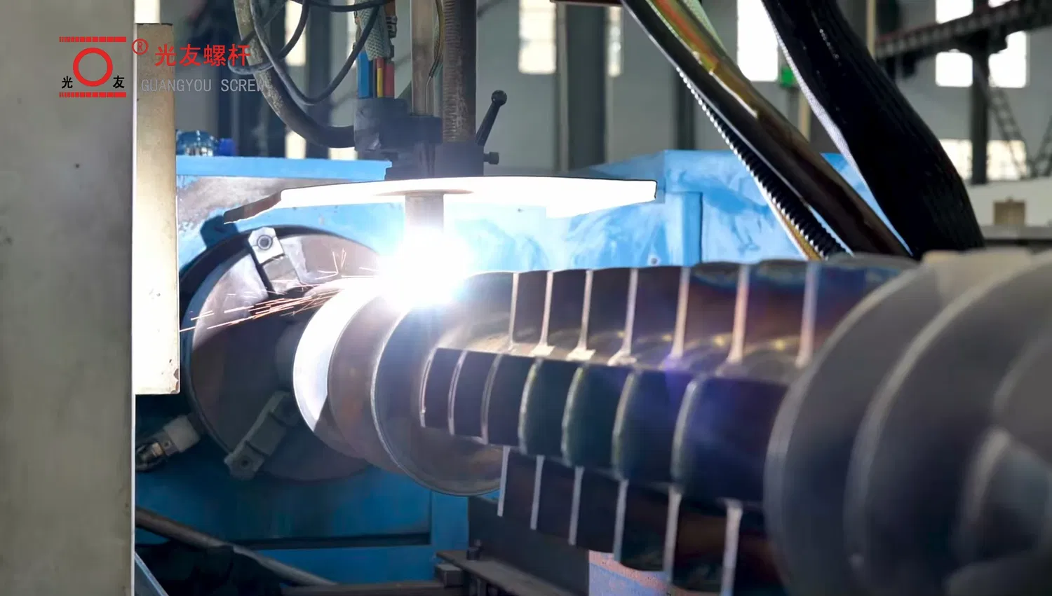 Bimetallic Barrel High Speed ​​Food-Grade Precision-Machined PS Extruder Single Screw at Barrel